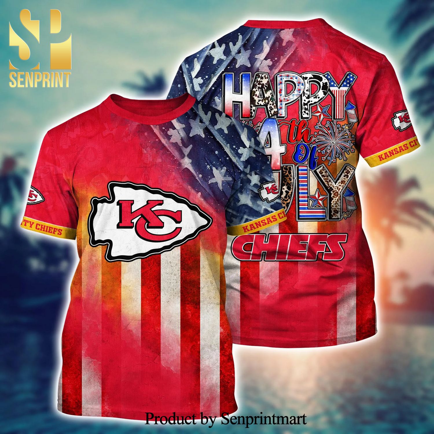 Kansas City Royals MLB Independence Day Full Printing Hawaiian Style Shirt  - Senprintmart Store