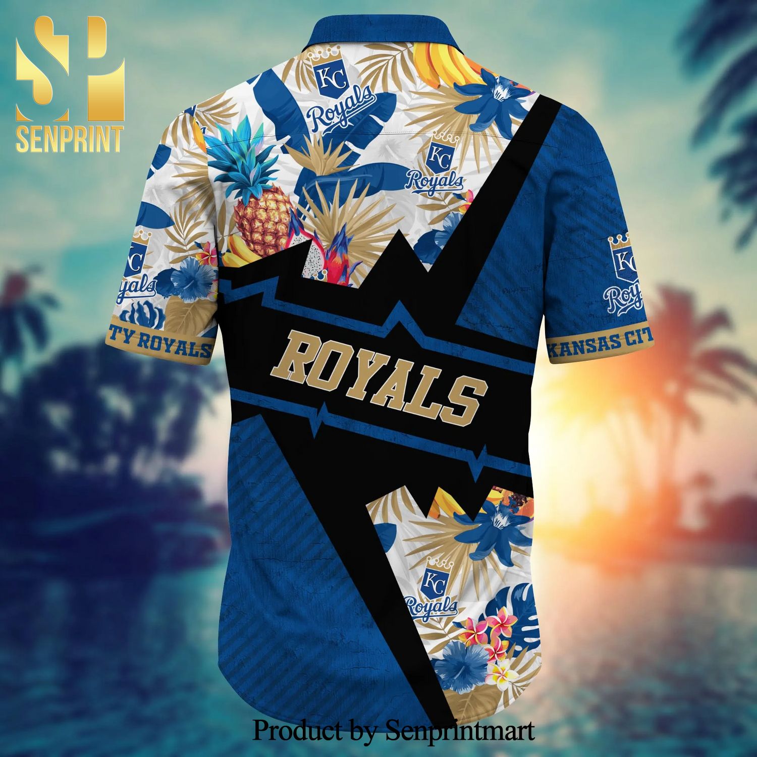 Kansas City Royals MLB Tropical Flower Pattern Hawaiian Shirt
