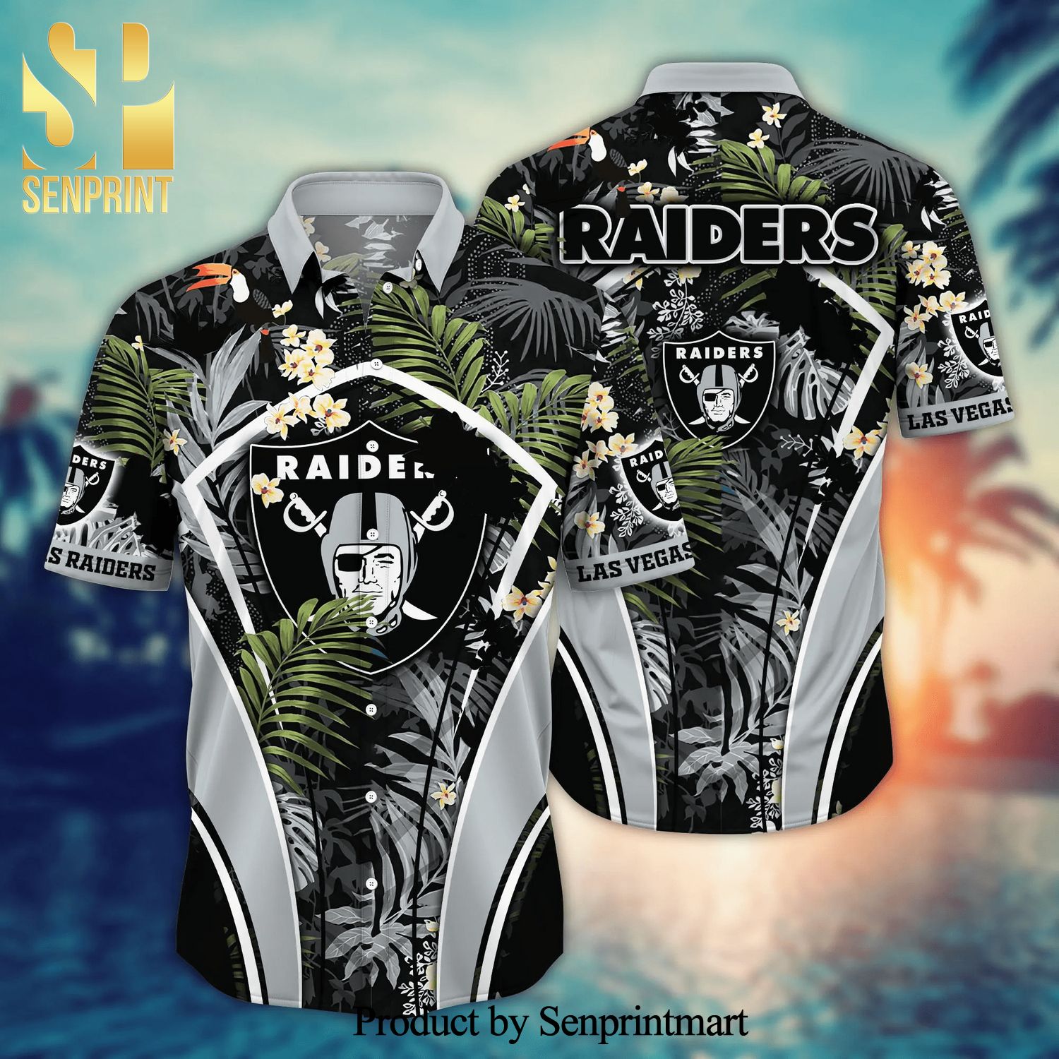 Las Vegas Raiders Nfl Hawaiian Shirt Beach Vacation Gift