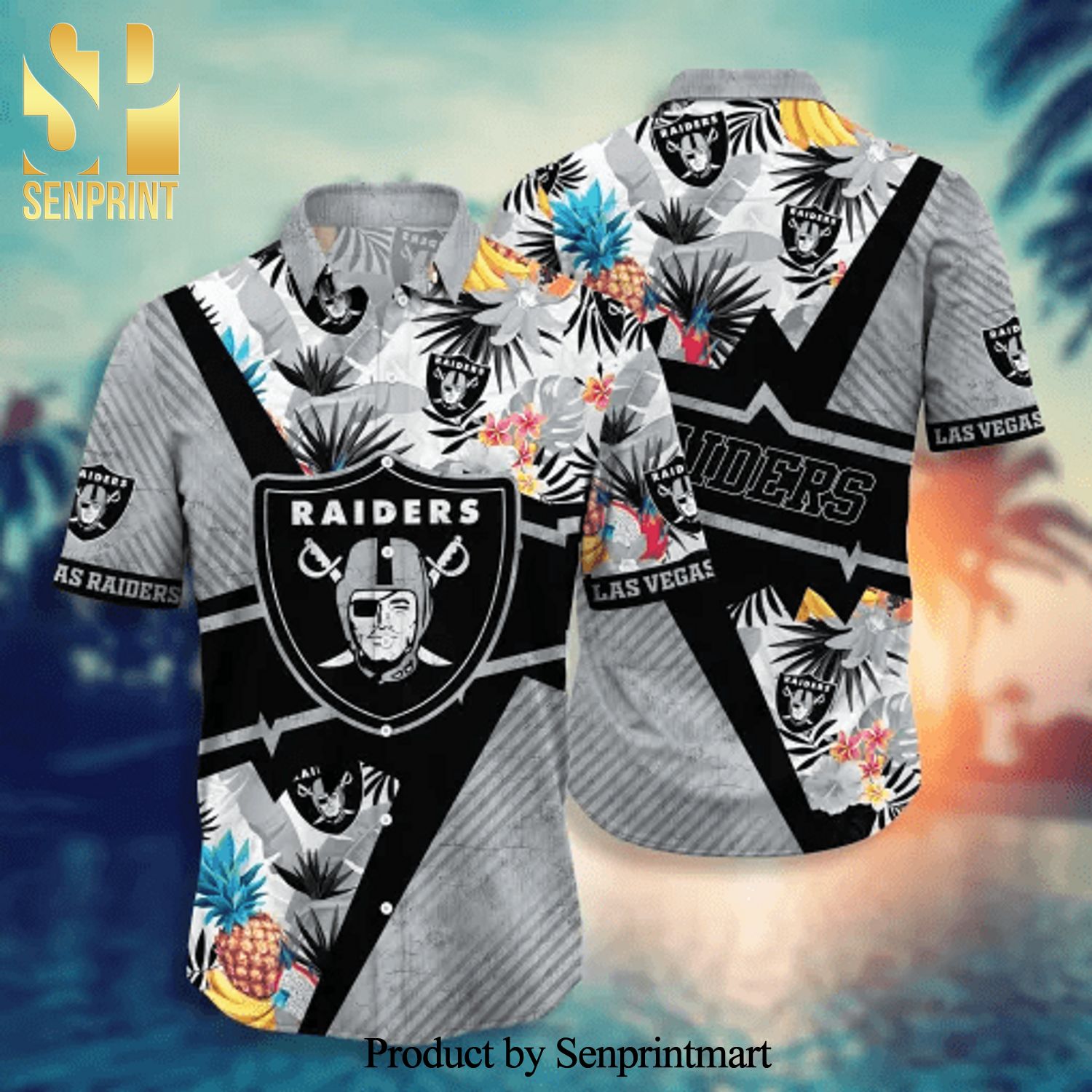 20% OFF Oakland Raiders Hawaiian Shirt Tropical Flower Short Sleeve – 4 Fan  Shop