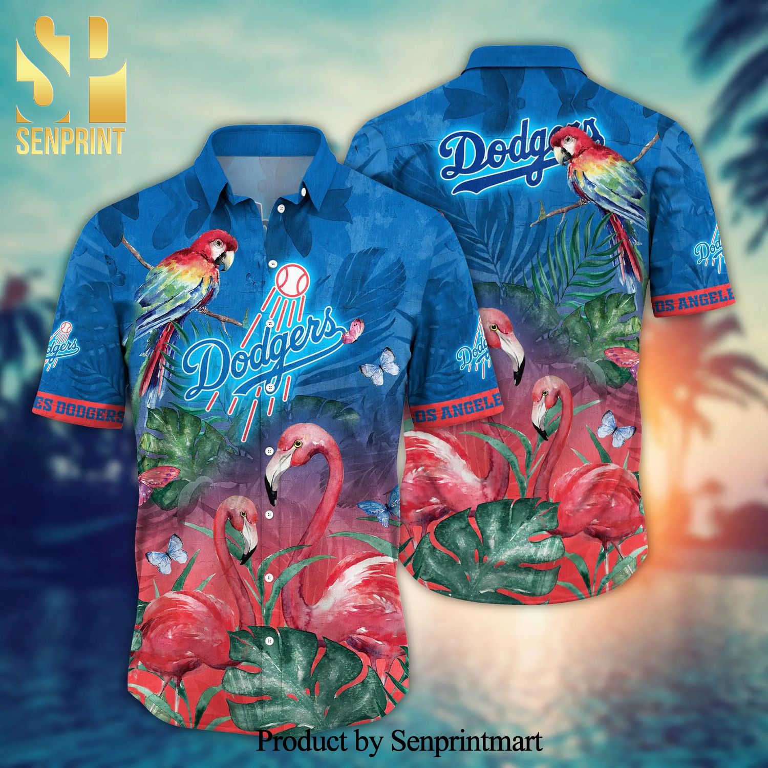 Los Angeles Dodgers MLB For Sports Fan All Over Print Hawaiian Beach Shirt