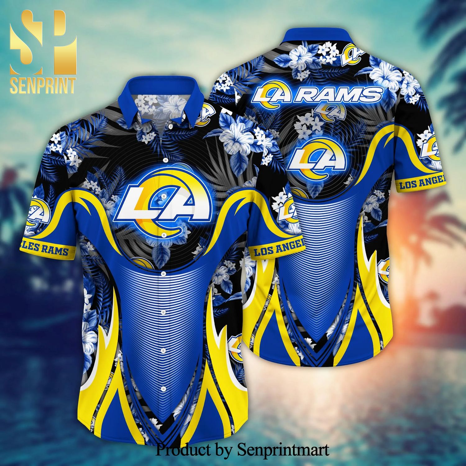Los Angeles Rams NFL For Sports Fan 3D Hawaiian Beach Shirt