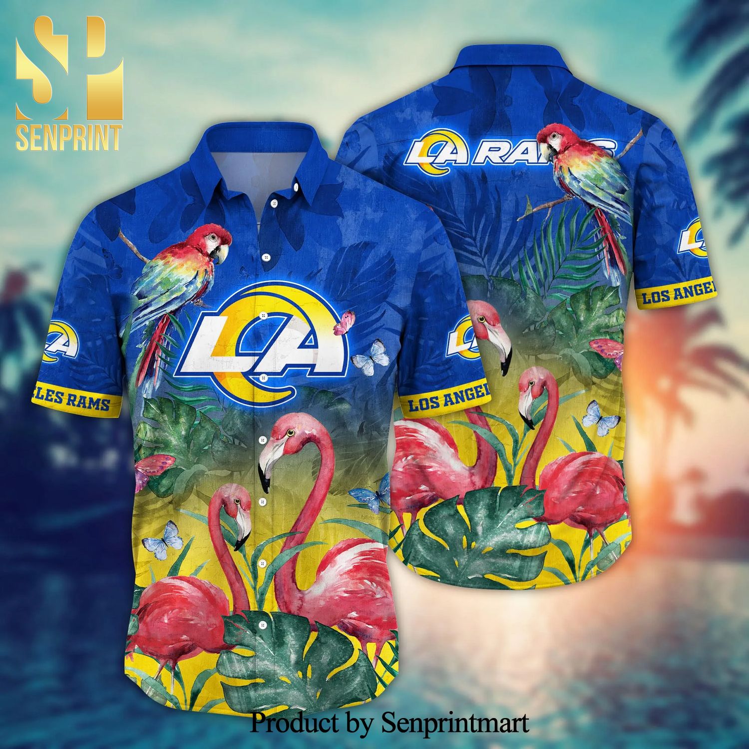 Los Angeles Rams NFL For Sports Fan All Over Print Hawaiian Beach Shirt