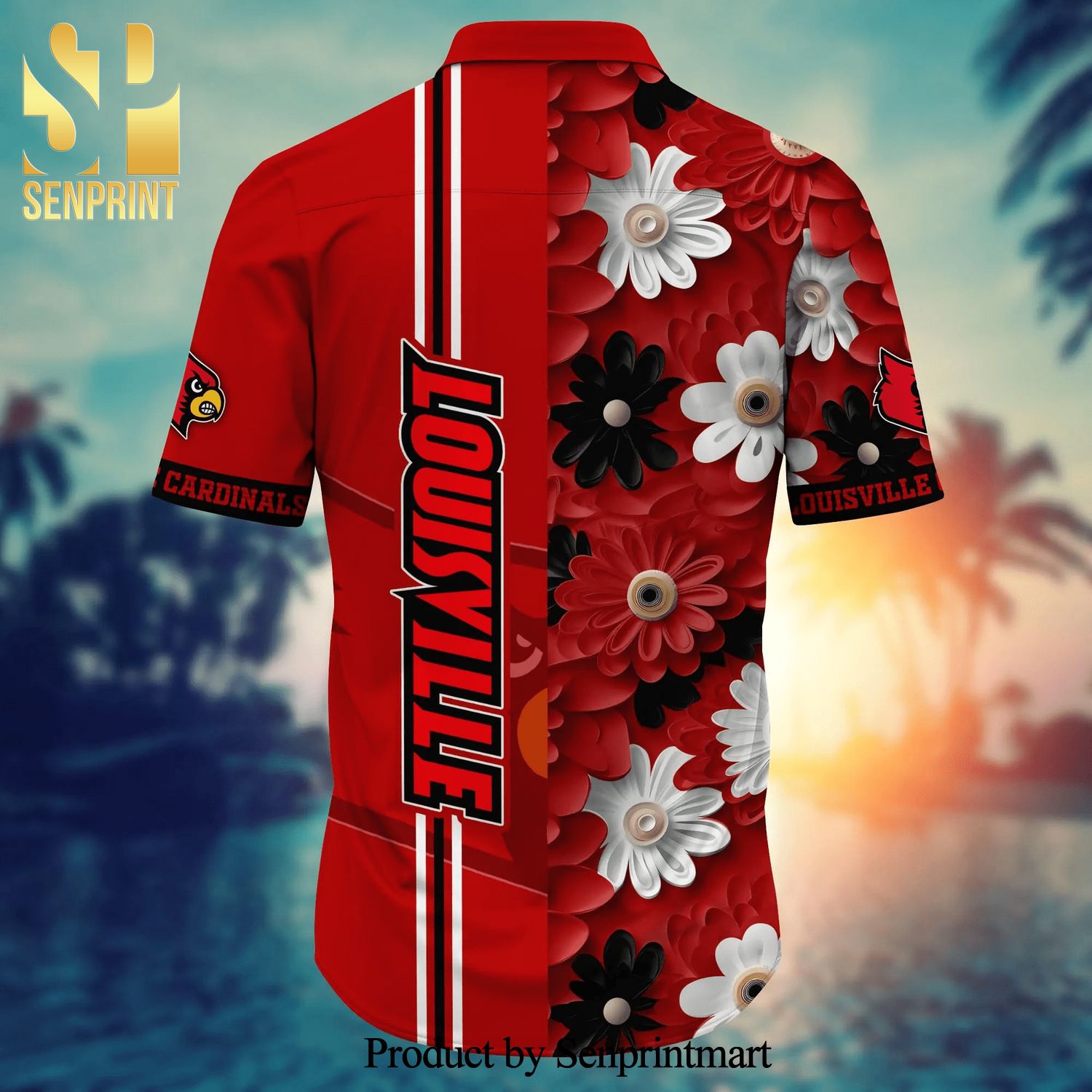 NCAA Louisville Cardinals Flower Cheap Hawaiian Shirt 3D Shirt, Gift For Louisville  Cardinals Football Fan - T-shirts Low Price