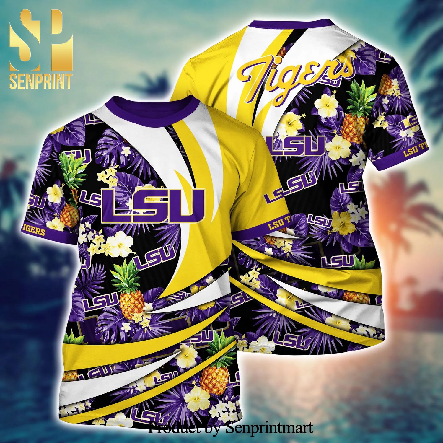 La Dodgers Tropical Pattern For Fans Hawaiian Shirt - Senprintmart