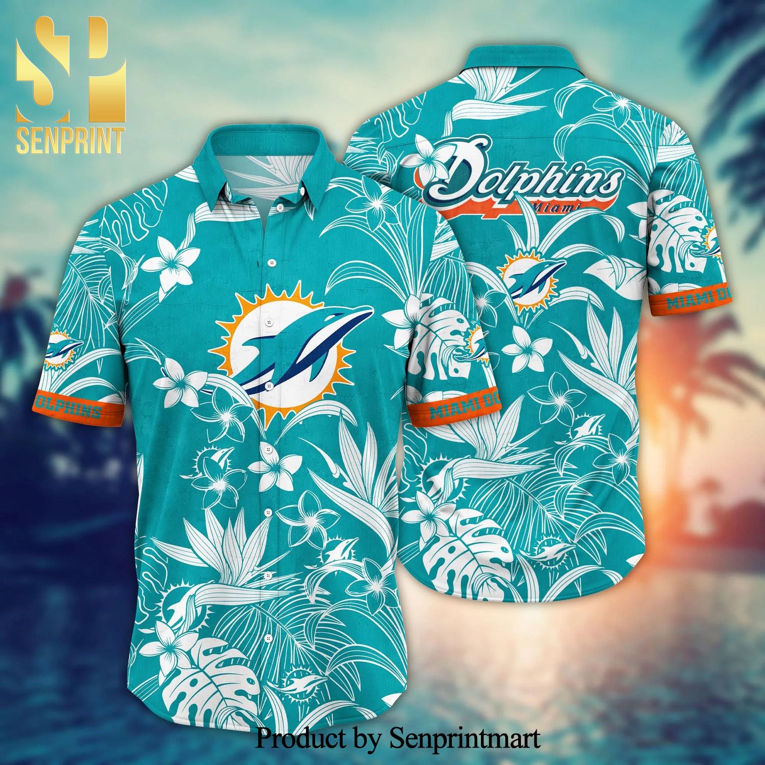 Miami Dolphins NFL For Sports Fan All Over Printed Hawaiian Beach Shirt