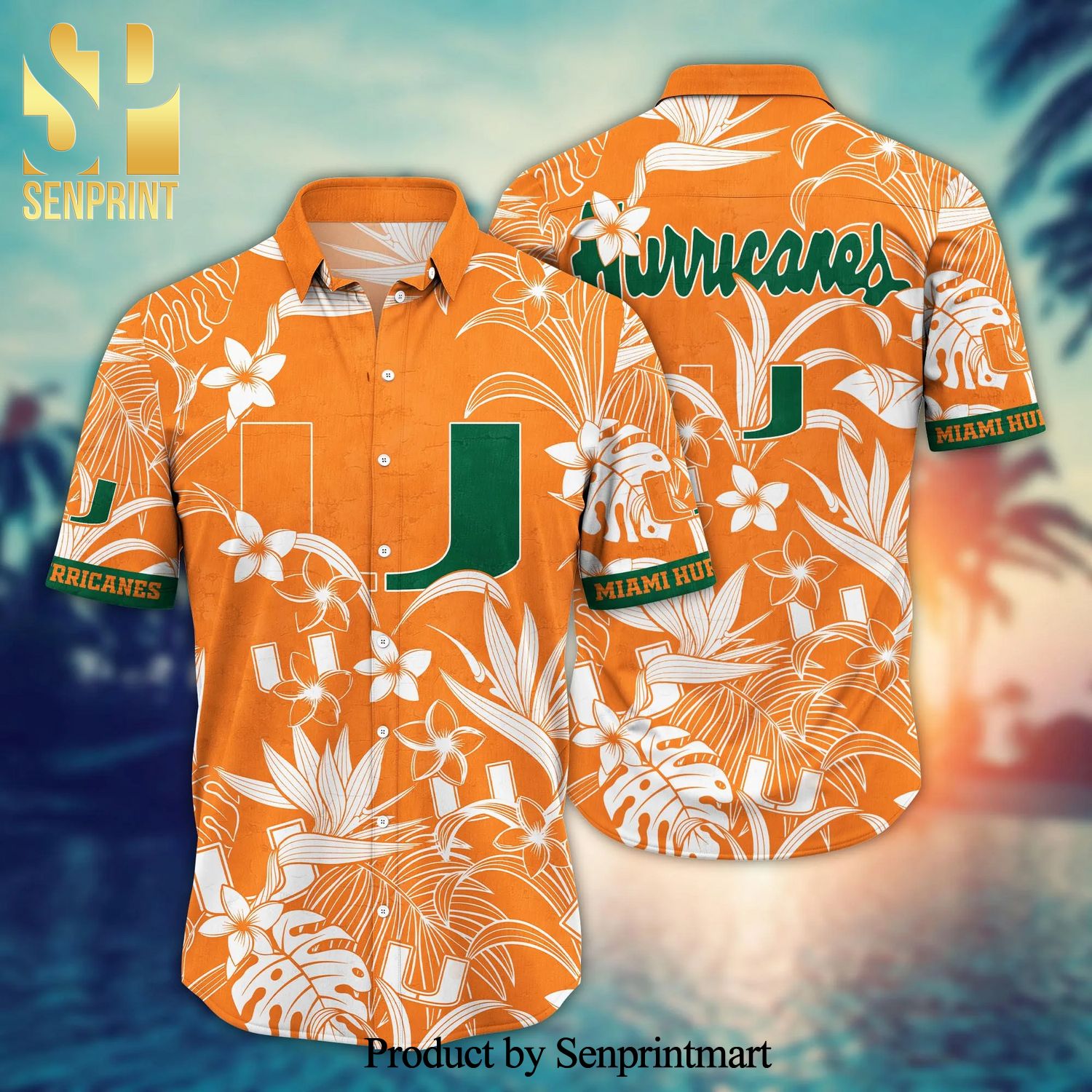 Miami Hurricanes NCAA For Sports Fan Tropical 3D Printed Hawaiian Beach Shirt