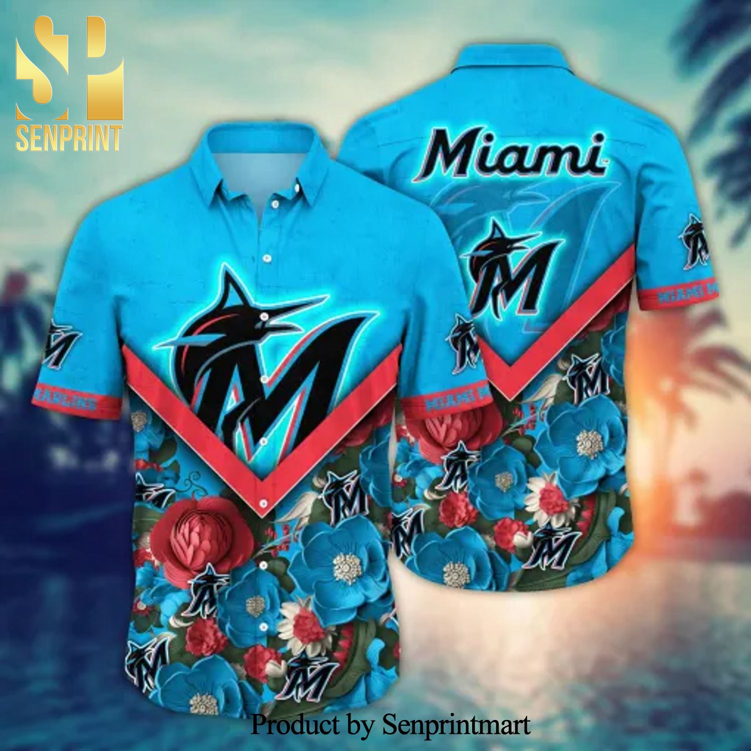 Miami Marlins MLB For Sports Fan Full Printed Hawaiian Style Shirt