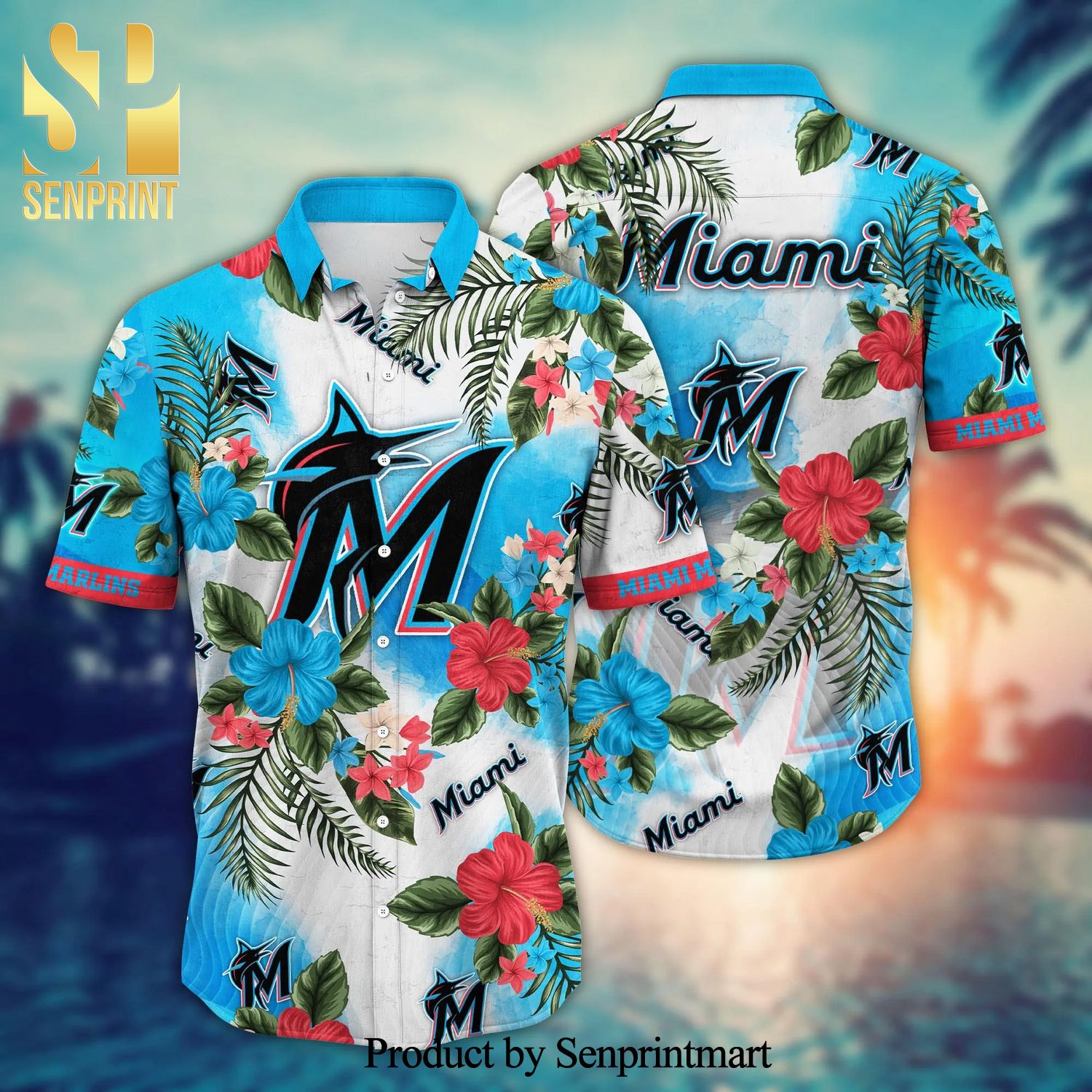Miami Marlins MLB For Sports Fan Tropical Hawaiian Beach Shirt
