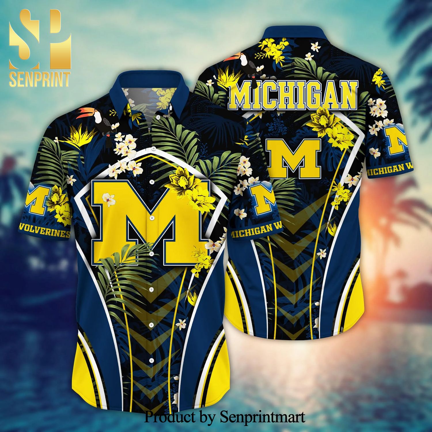 Michigan Wolverines NCAA For Sports Fan 3D Classic Hawaiian Style Shirt