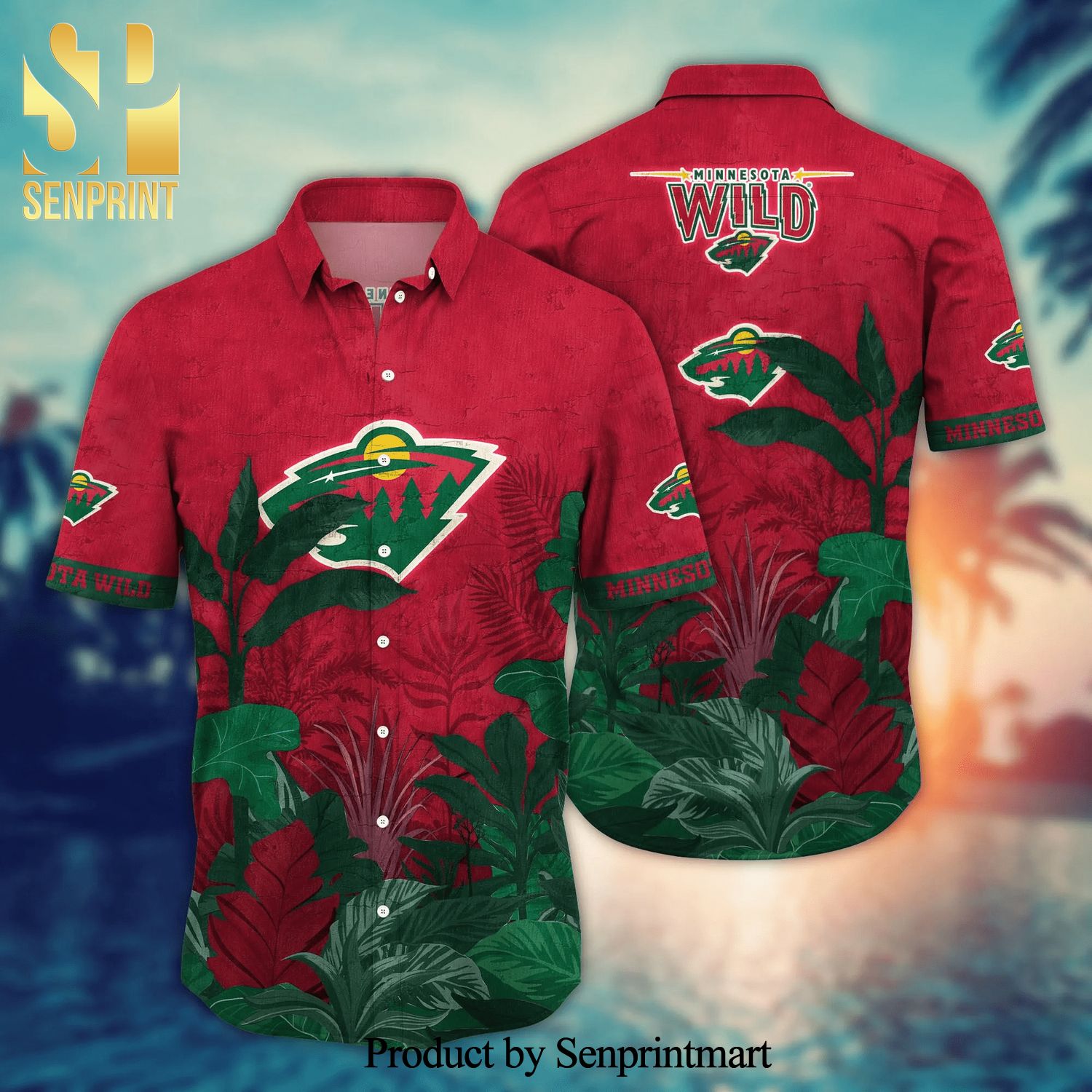 Minnesota Wild NHL For Sports Fan Aloha Hawaiian Shirt