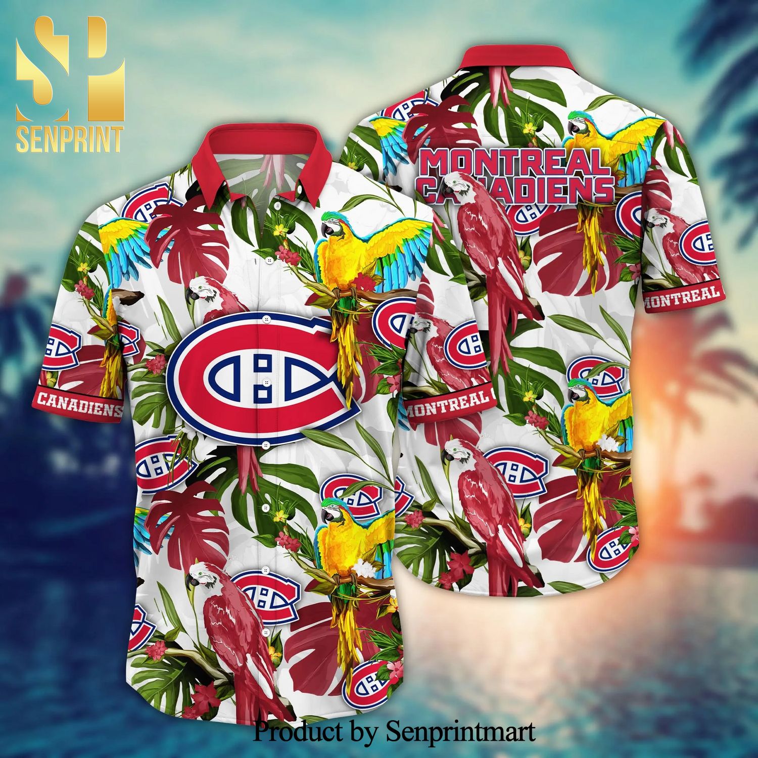 Montreal Canadiens NHL For Sports Fan Full Print Hawaiian Beach Shirt