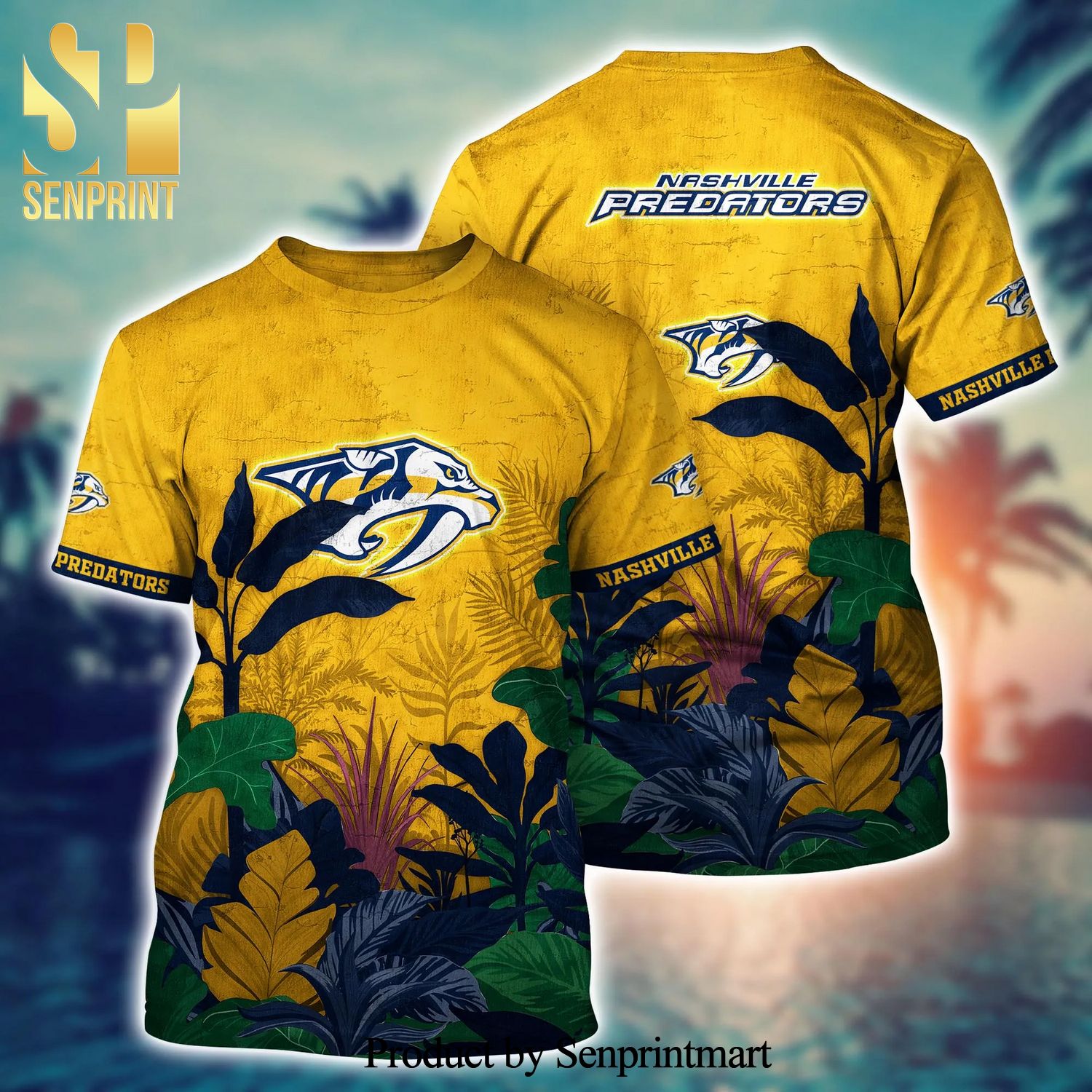 Nashville Predators NHL For Sports Fan Floral Hawaiian Beach Shirt -  Senprintmart Store