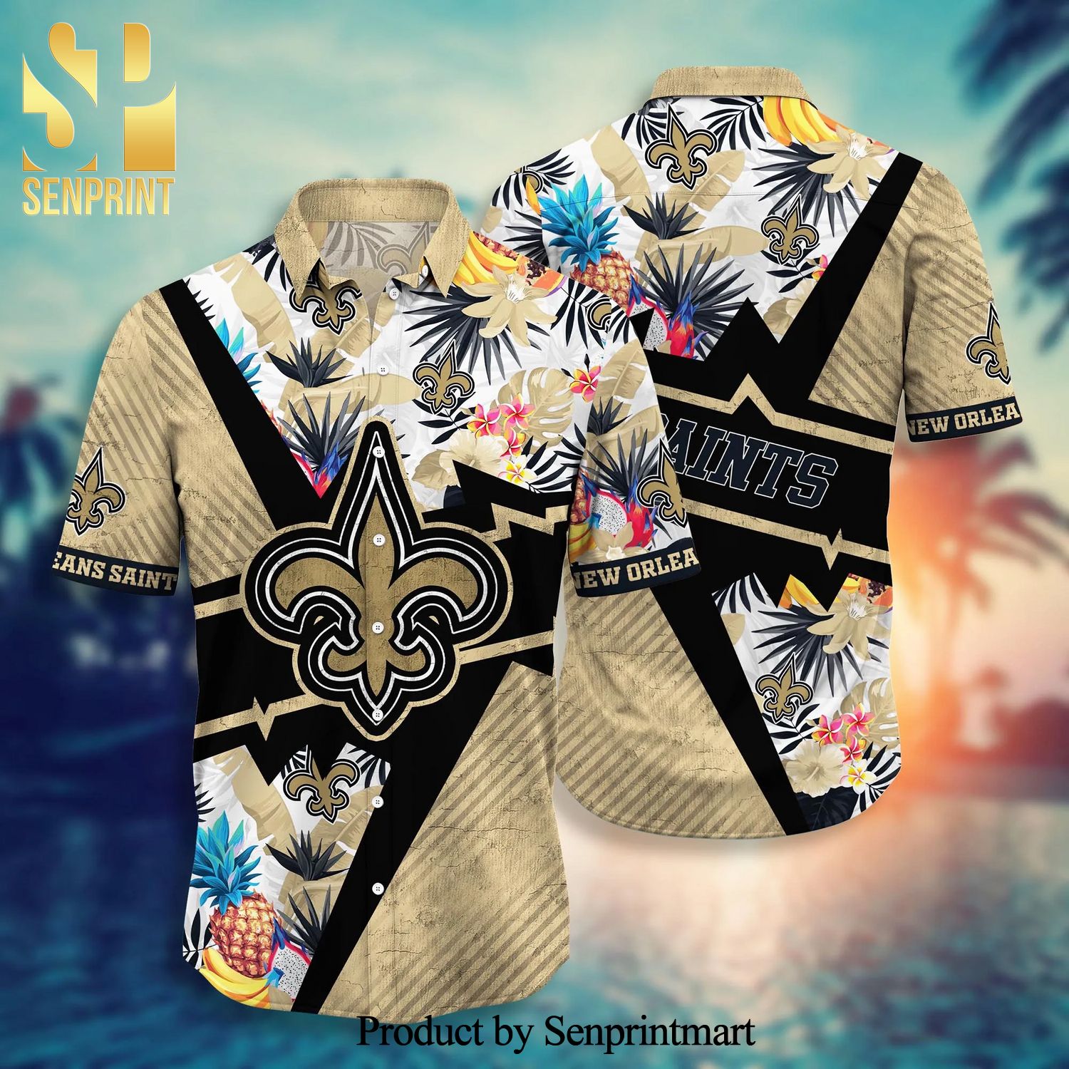 New Orleans Saints NFL For Sports Fan Floral Hawaiian Shirt