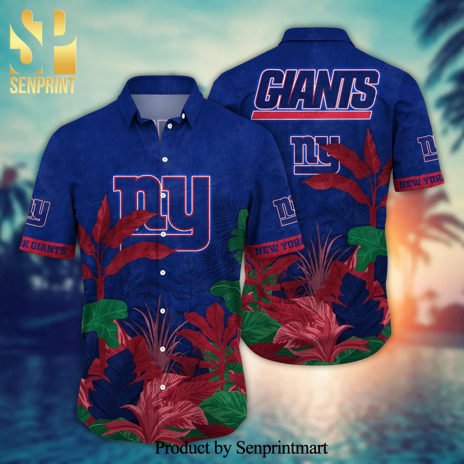 New York Giants NFL For Sports Fan Aloha Hawaiian Style Shirt