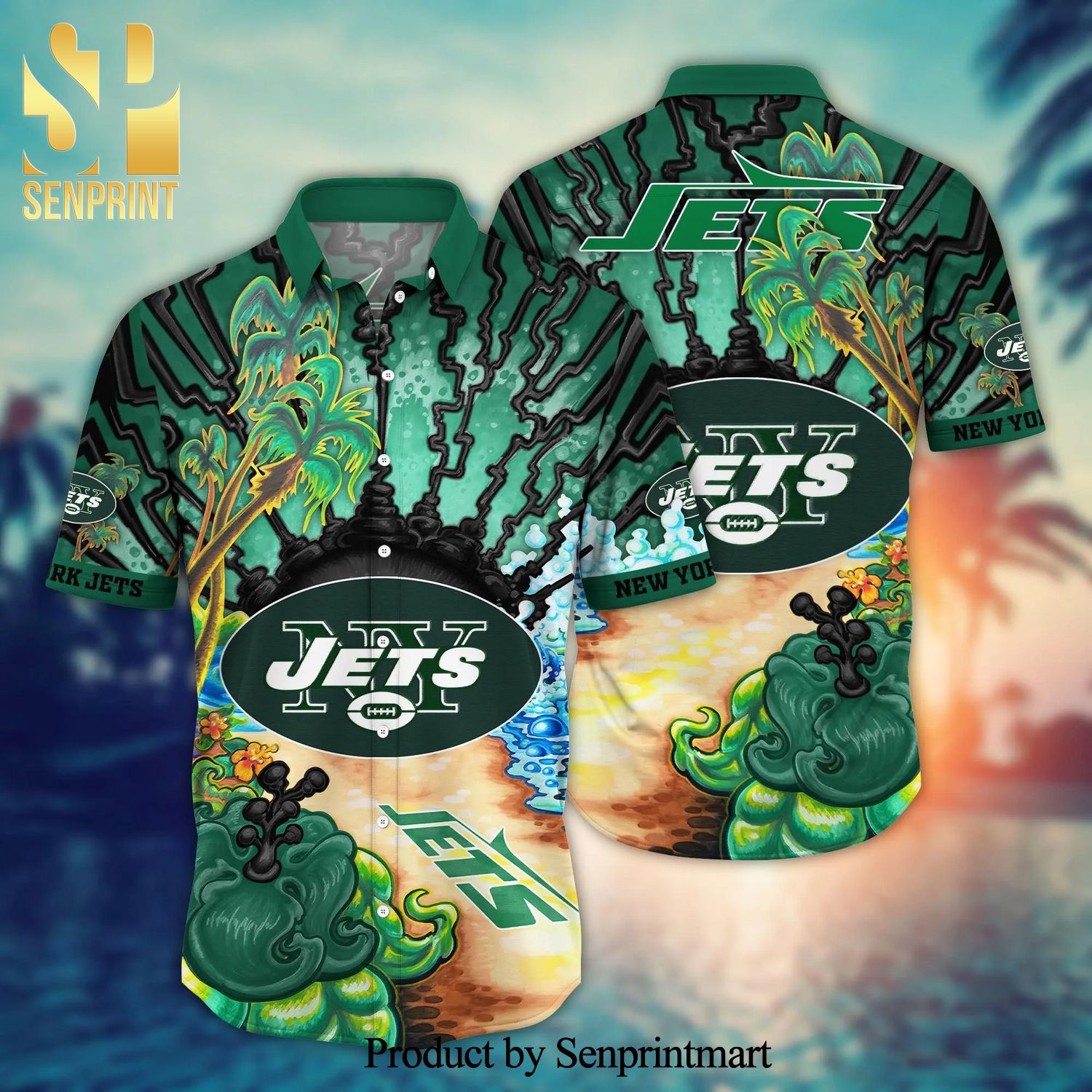 New York Jets NFL For Sports Fan 3D Hawaiian Style Shirt