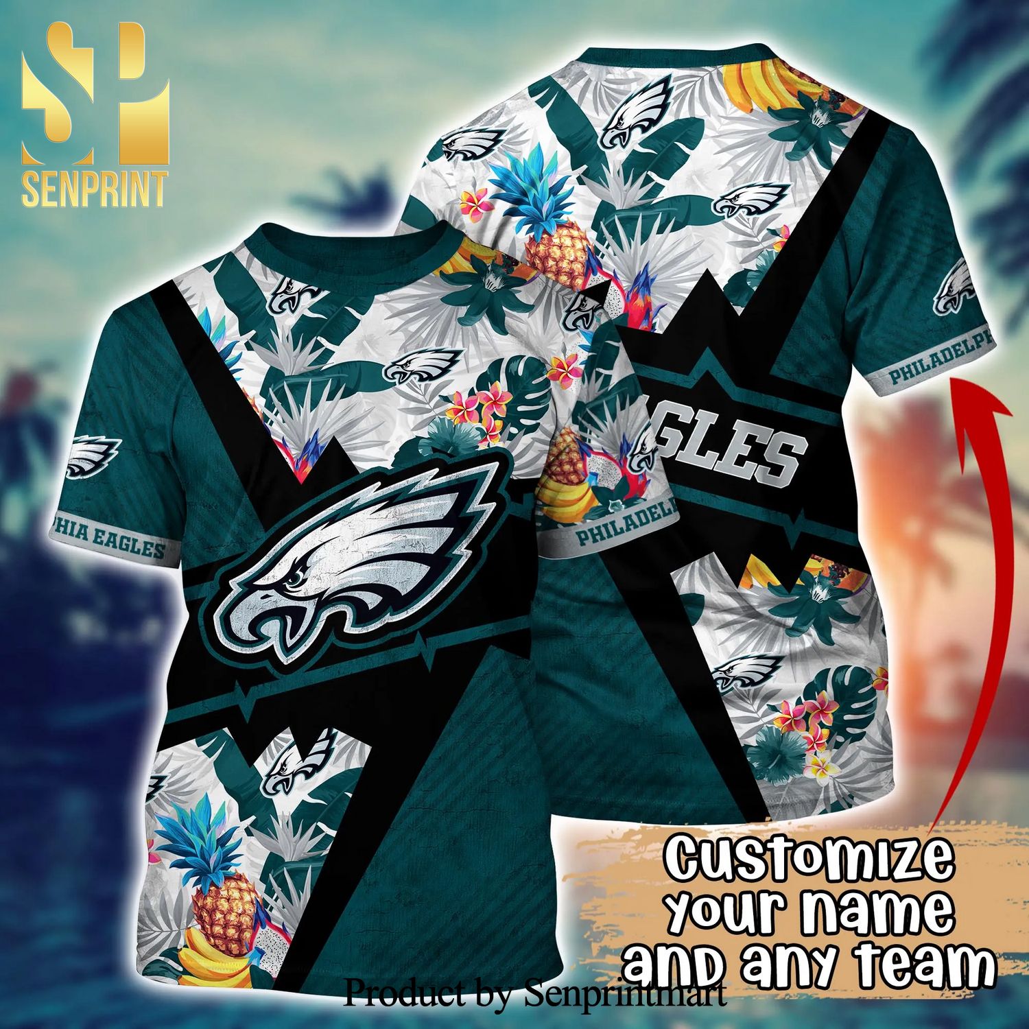 Philadelphia Eagles NFL For Sports Fan Aloha Hawaiian Style Shirt