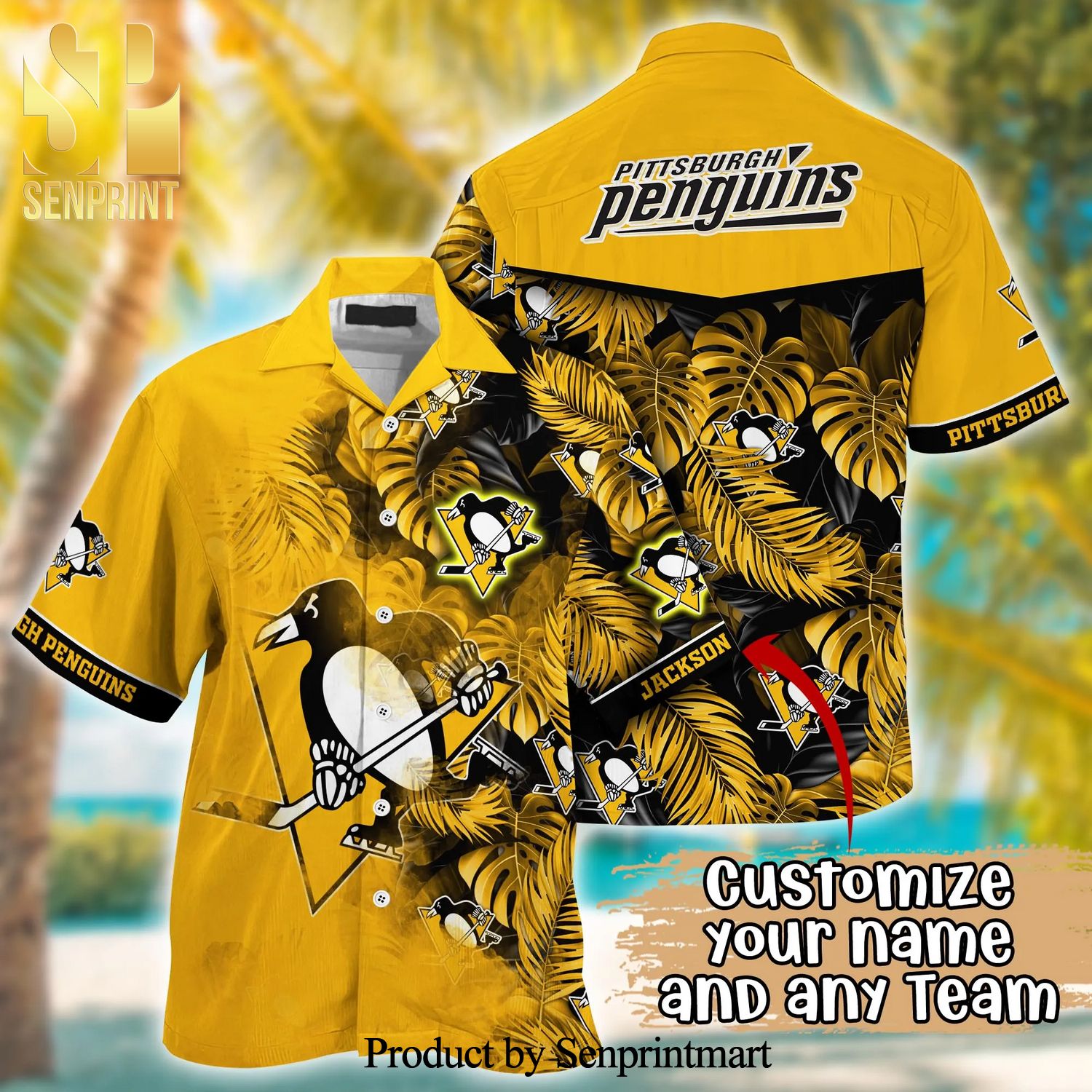 Pittsburgh Penguins NHL 3D Hawaiian Shirt - Senprintmart Store