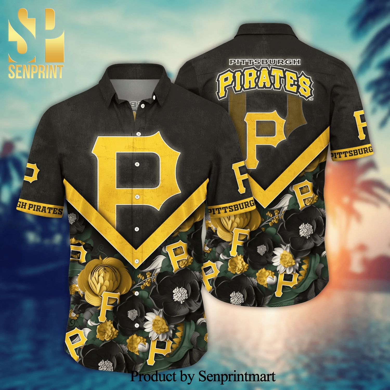 Pittsburgh Pirates MLB For Sports Fan Vacation Gift Hawaiian Beach