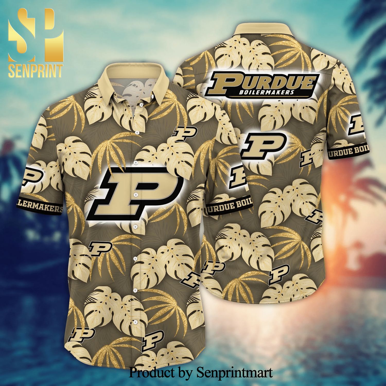 Purdue Boilermakers NCAA For Sports Fan All Over Printed Hawaiian Beach Shirt