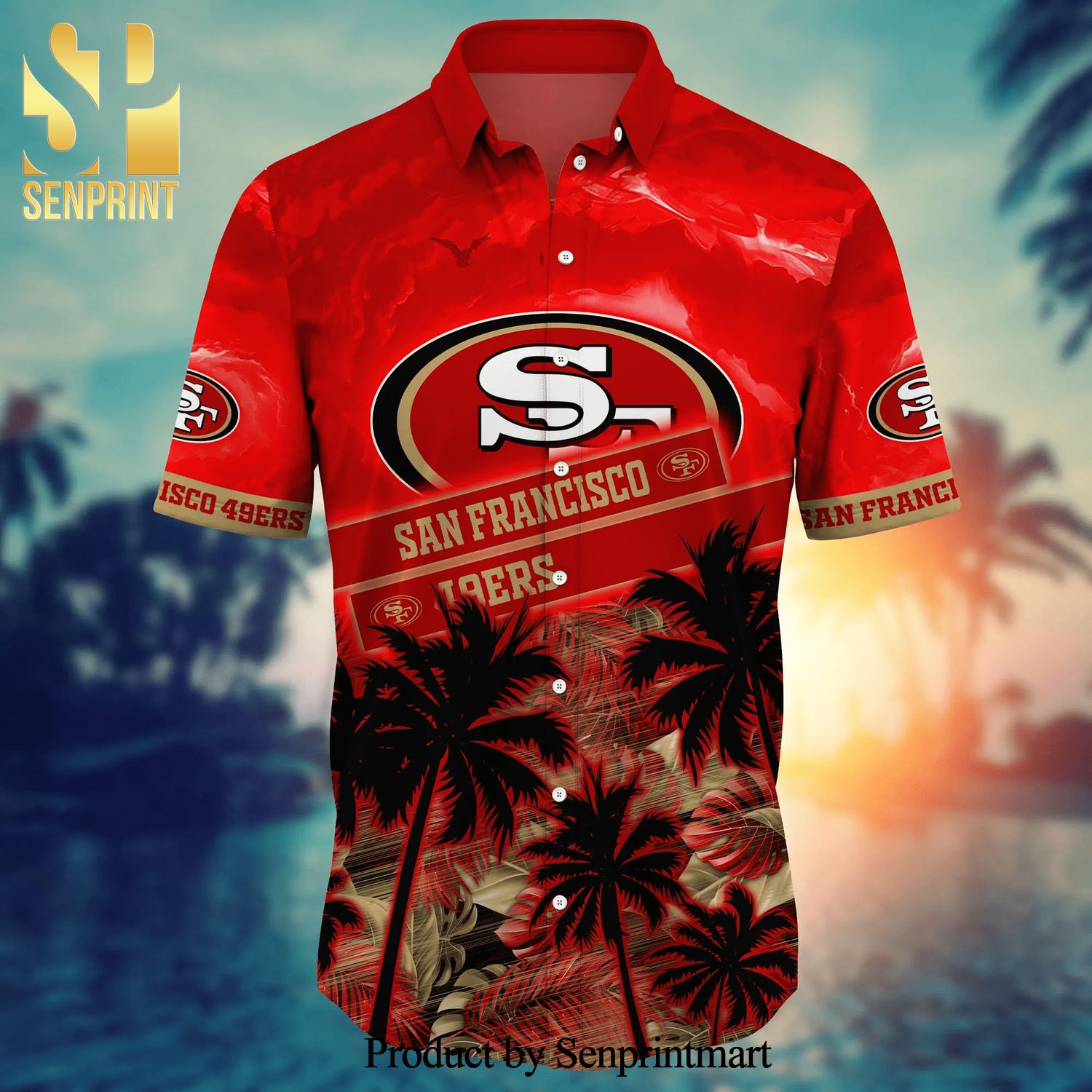 San Francisco 49ers NFL Style 3 Summer 3D Hawaiian Shirt And