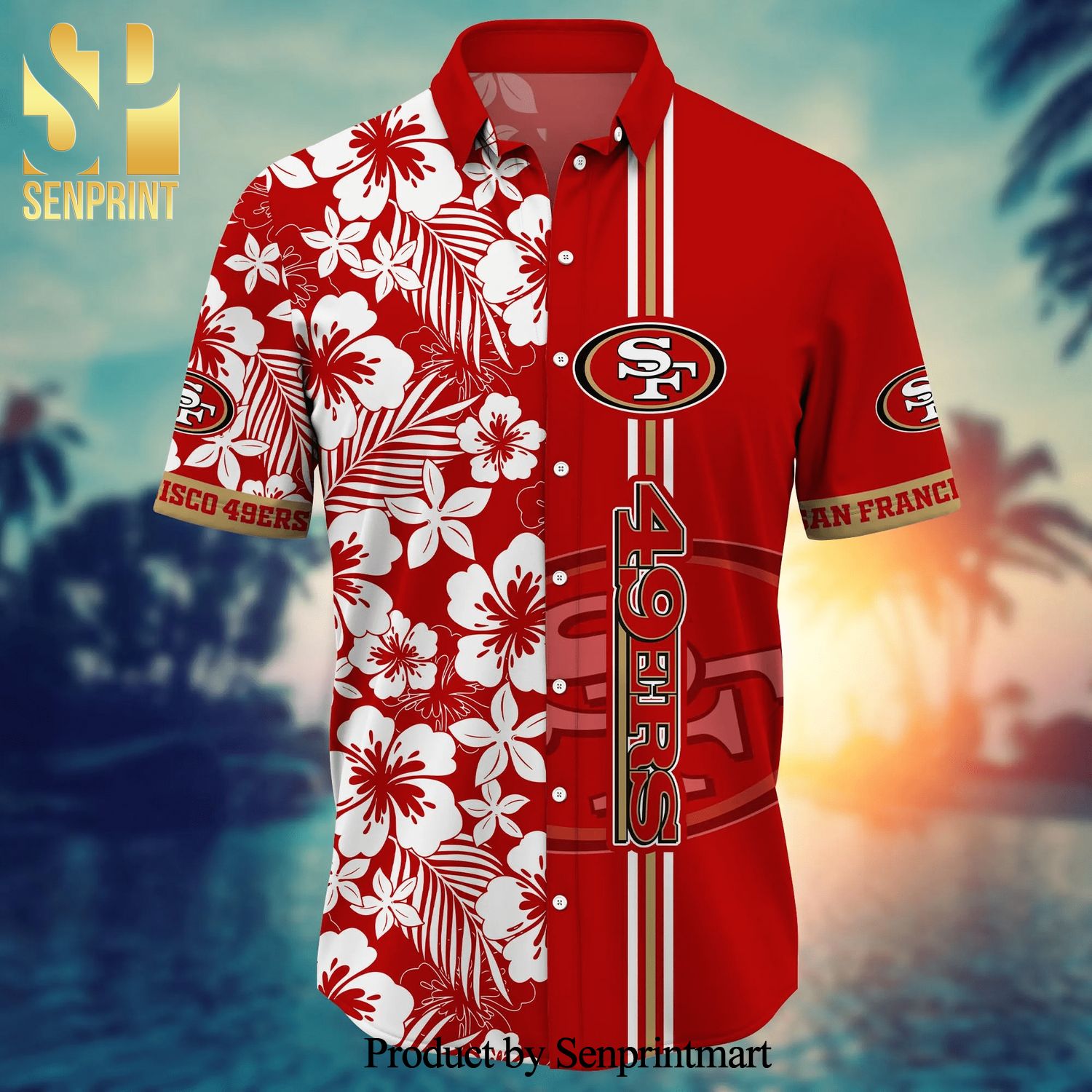 San Francisco 49ers NFL Style 3 Summer 3D Hawaiian Shirt And