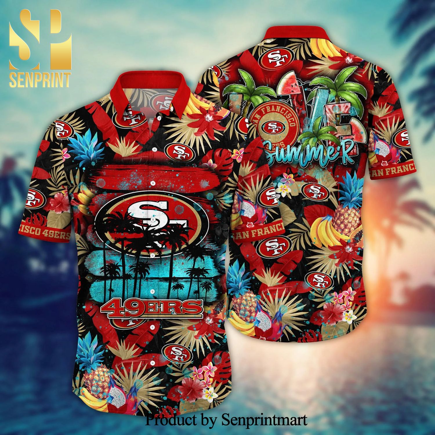 San Francisco 49ers Shirt - Polynesian Design 49ers Shirt Gold