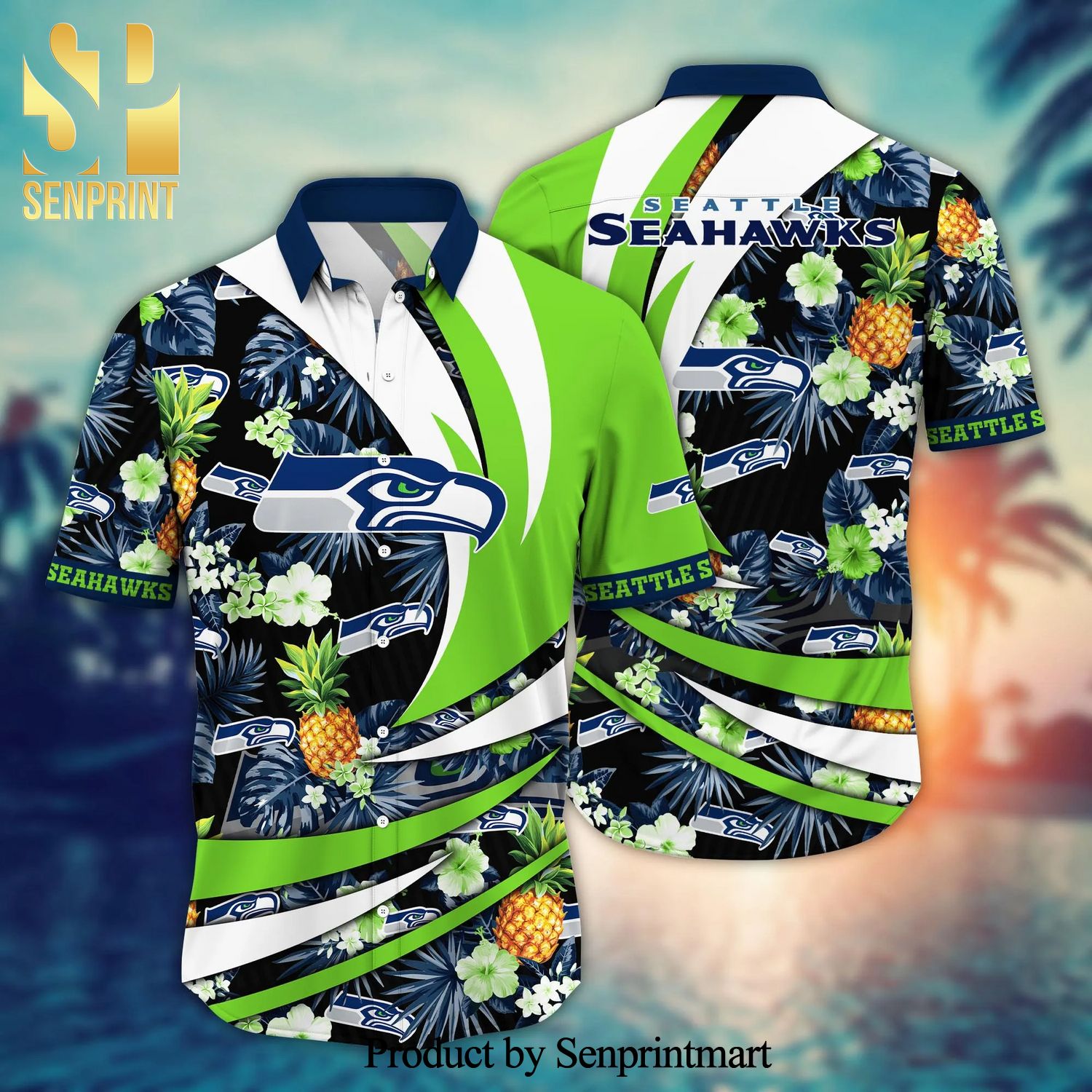 Seattle Seahawks NFL For Sports Fan Full Printed Hawaiian Beach Shirt