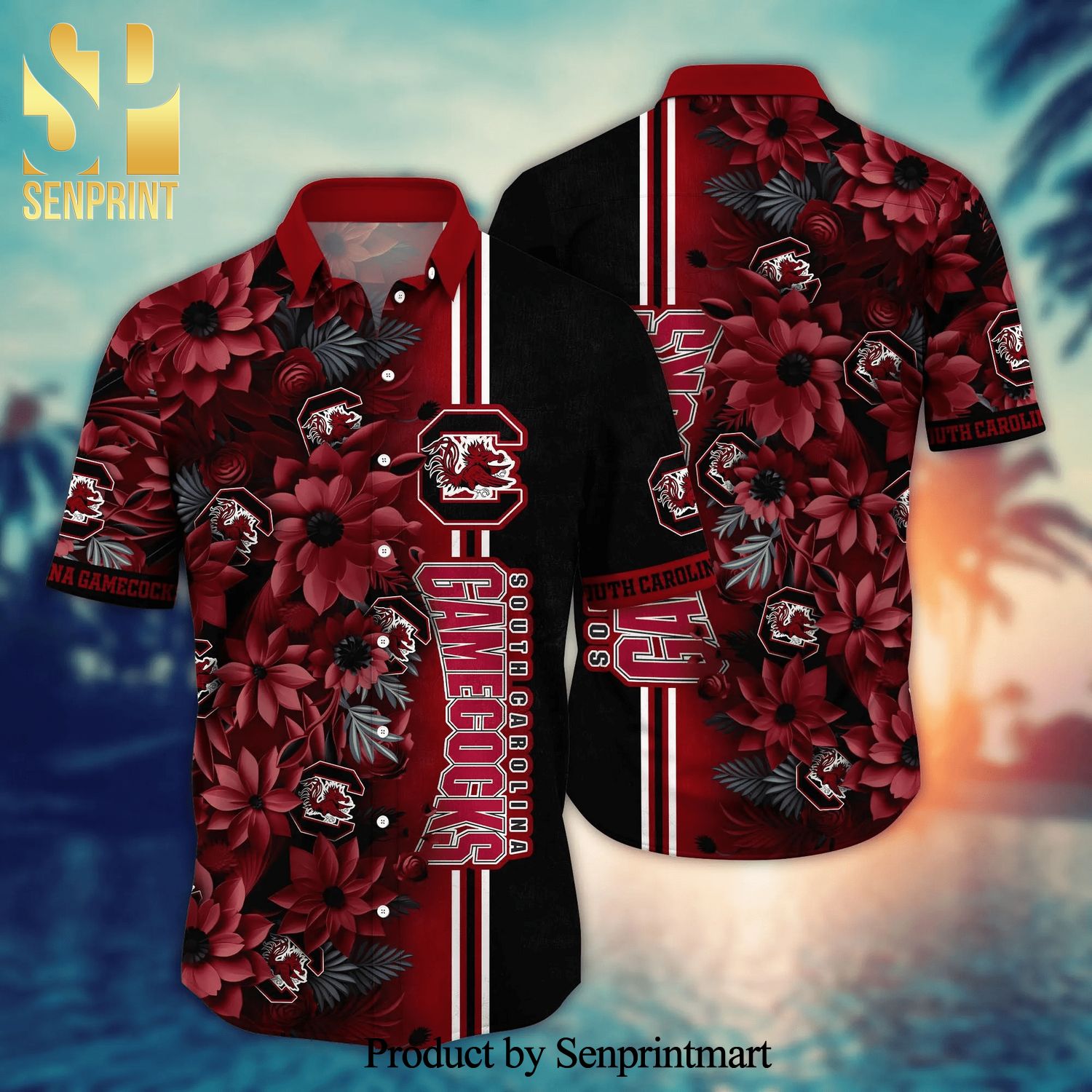 South Carolina Gamecocks NCAA For Sports Fan Full Printed Hawaiian Beach Shirt