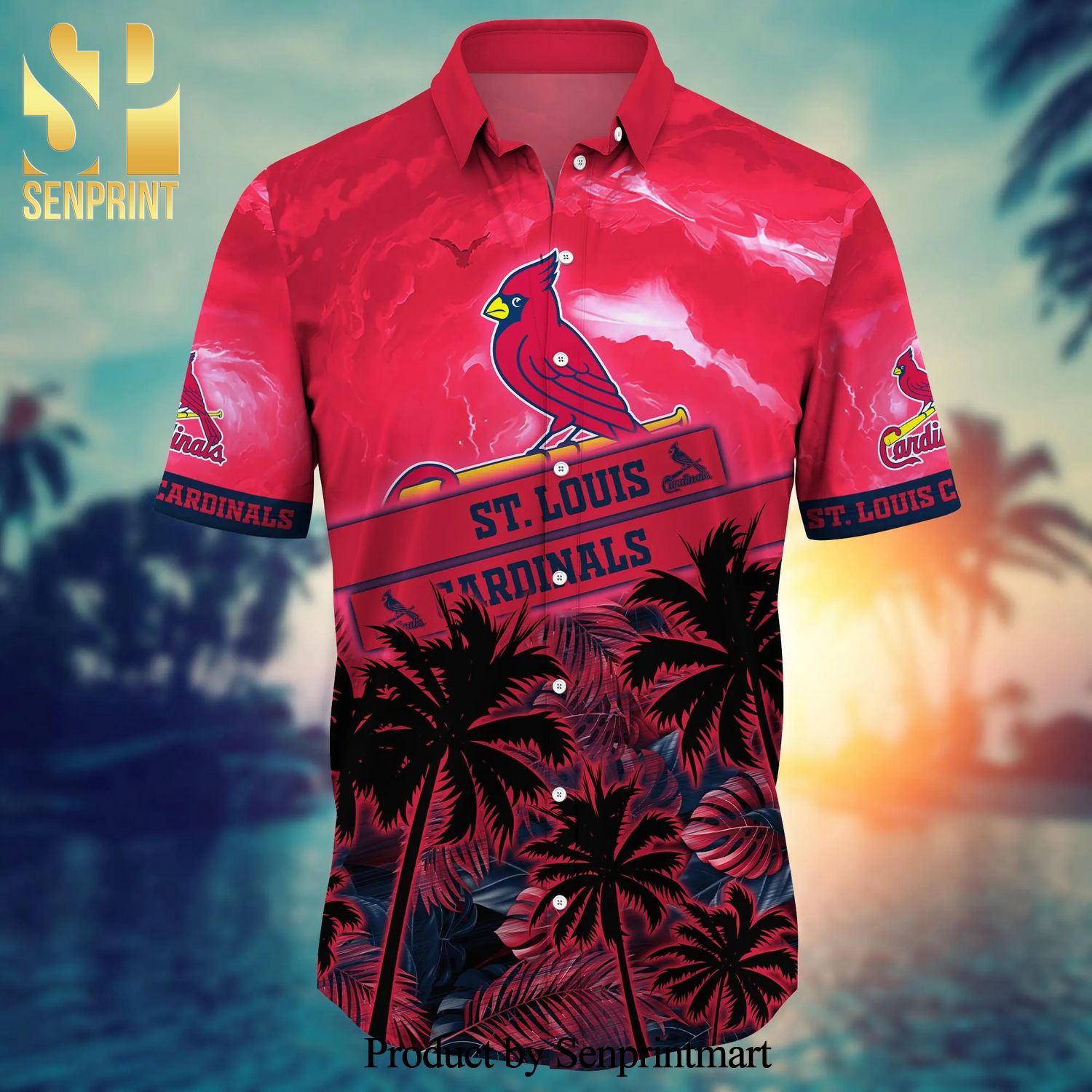 Missouri Sports Cardinals Blues 3D Funny Hawaiian Shirt - Bring Your Ideas,  Thoughts And Imaginations Into Reality Today