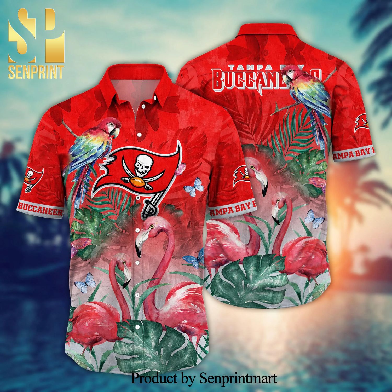 Tampa Bay Buccaneers NFL For Sports Fan Floral Hawaiian Beach Shirt