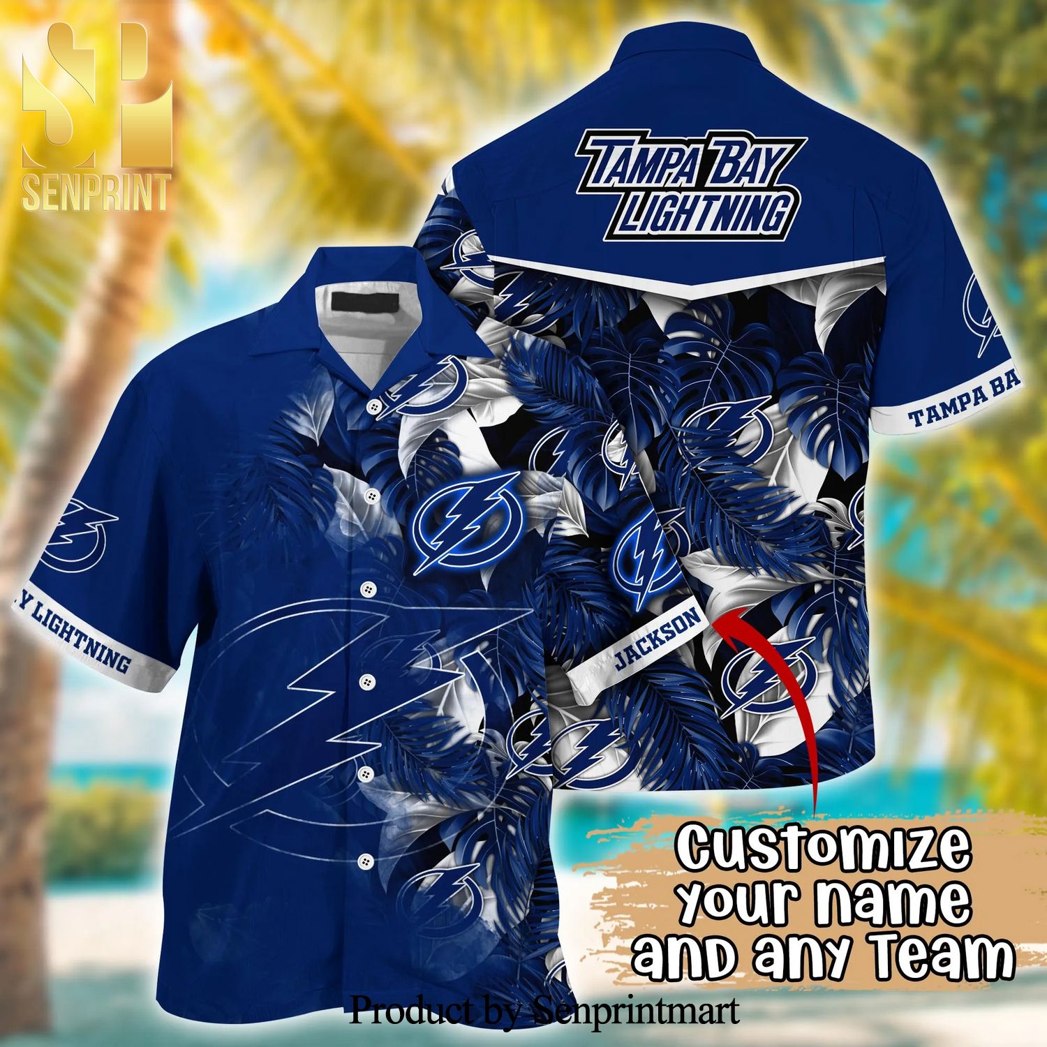 Tampa Bay Lightning NHL 3D Hawaiian Style Shirt