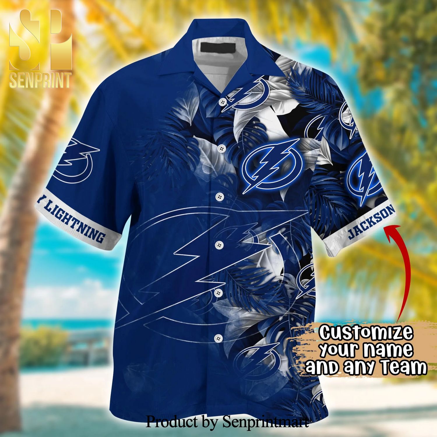 Tampa Bay Lightning NFL Tampa Florida Set 3D Hawaiian Shirt And