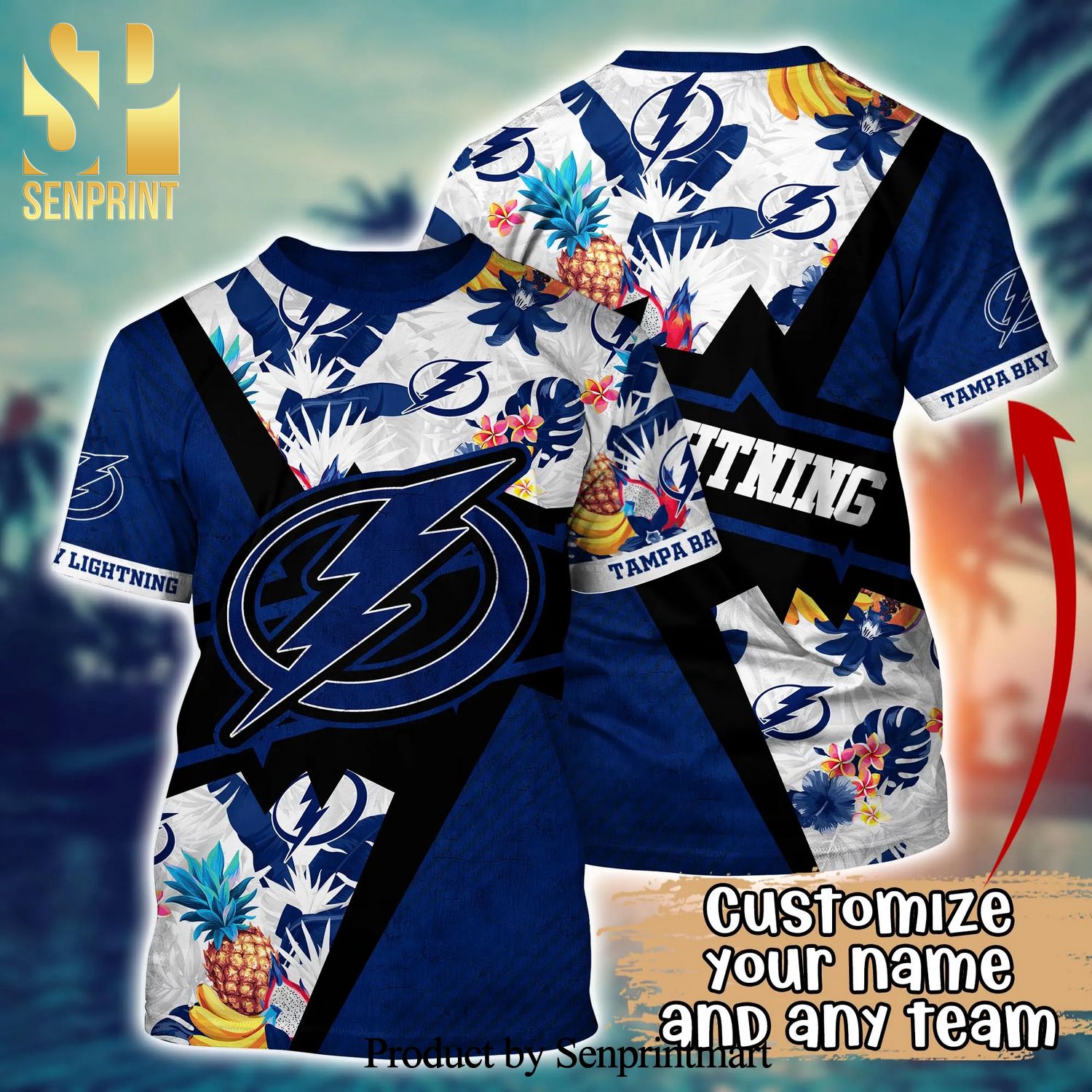 Tampa Bay Lightning NHL For Sports Fan Flower Hawaiian Beach Shirt -  Senprintmart Store