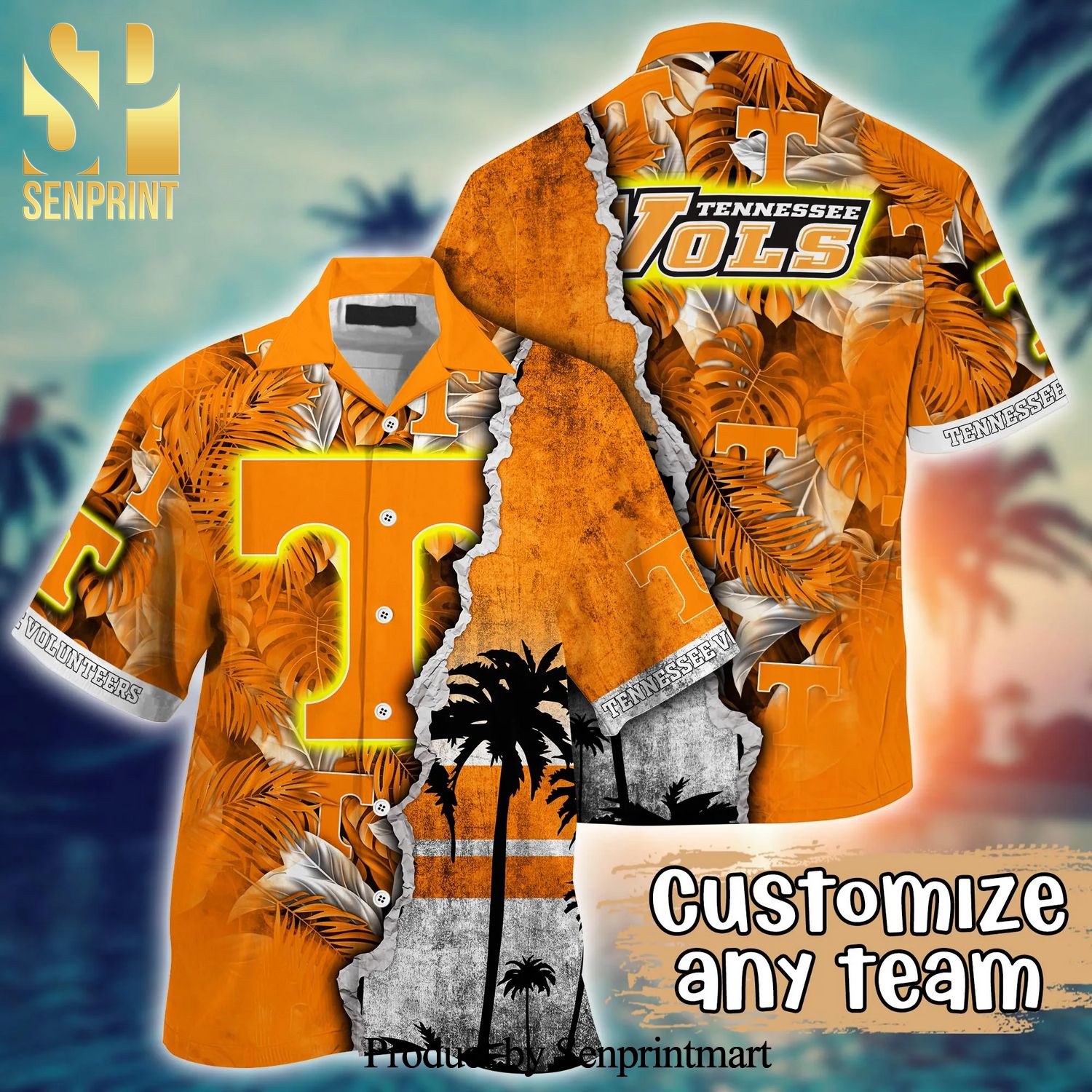 Tennessee Volunteers NCAA For Sports Fan All Over Print Hawaiian Beach Shirt