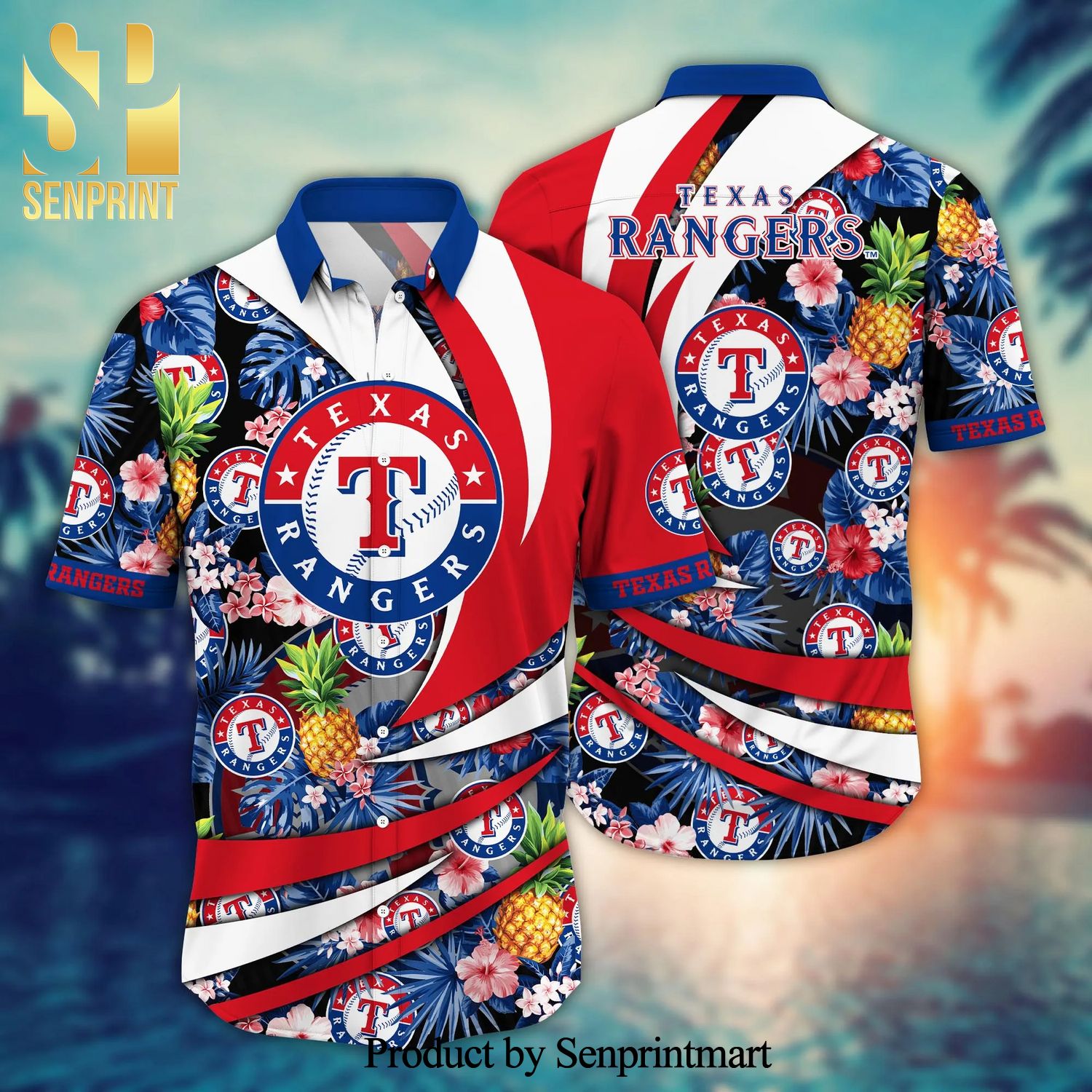 Texas Rangers MLB Summer 3D Hawaiian Shirt Gift For Men And Women