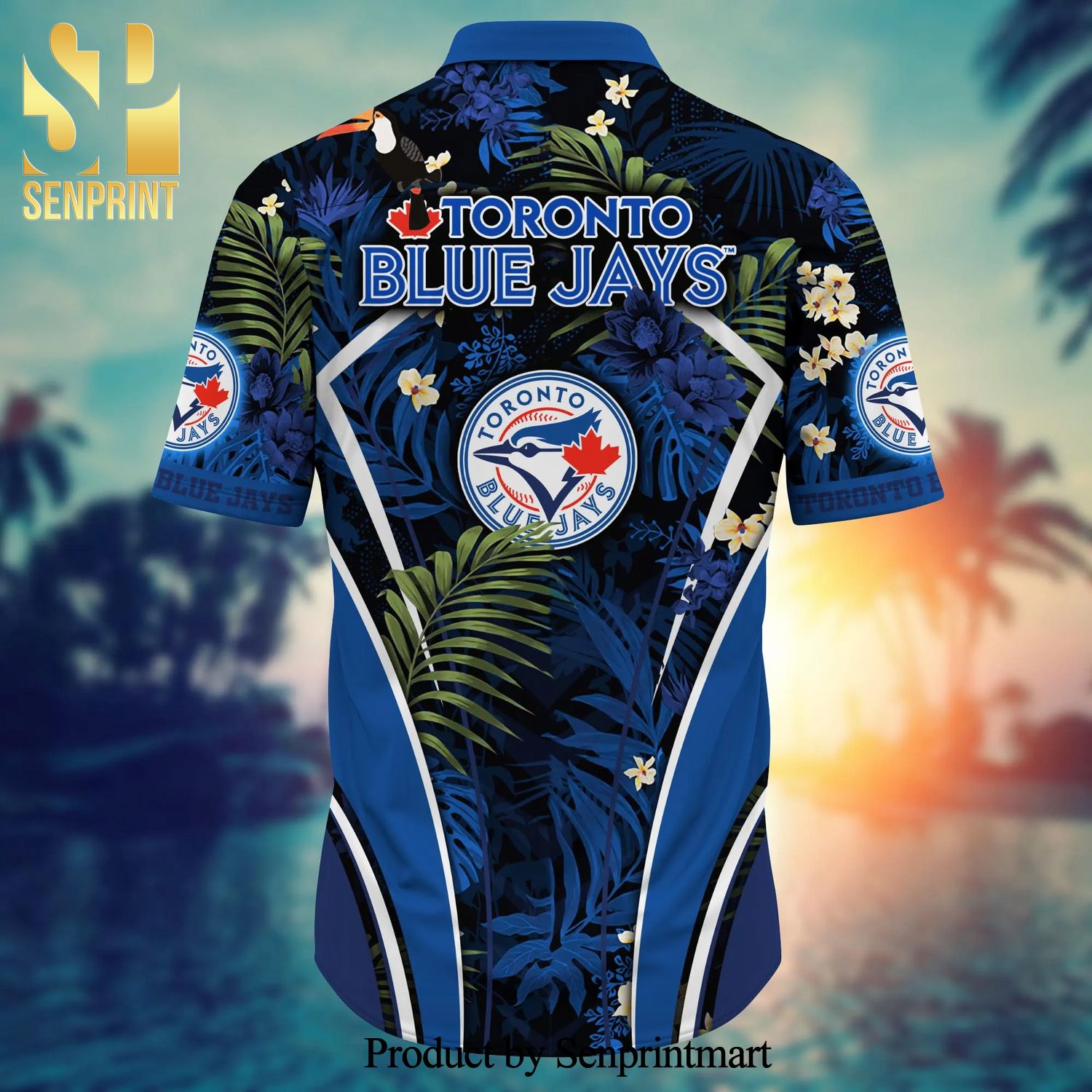 Personalized Toronto Blue Jays Baseball Full Printing Hawaiian Shirt -  White - Senprintmart Store