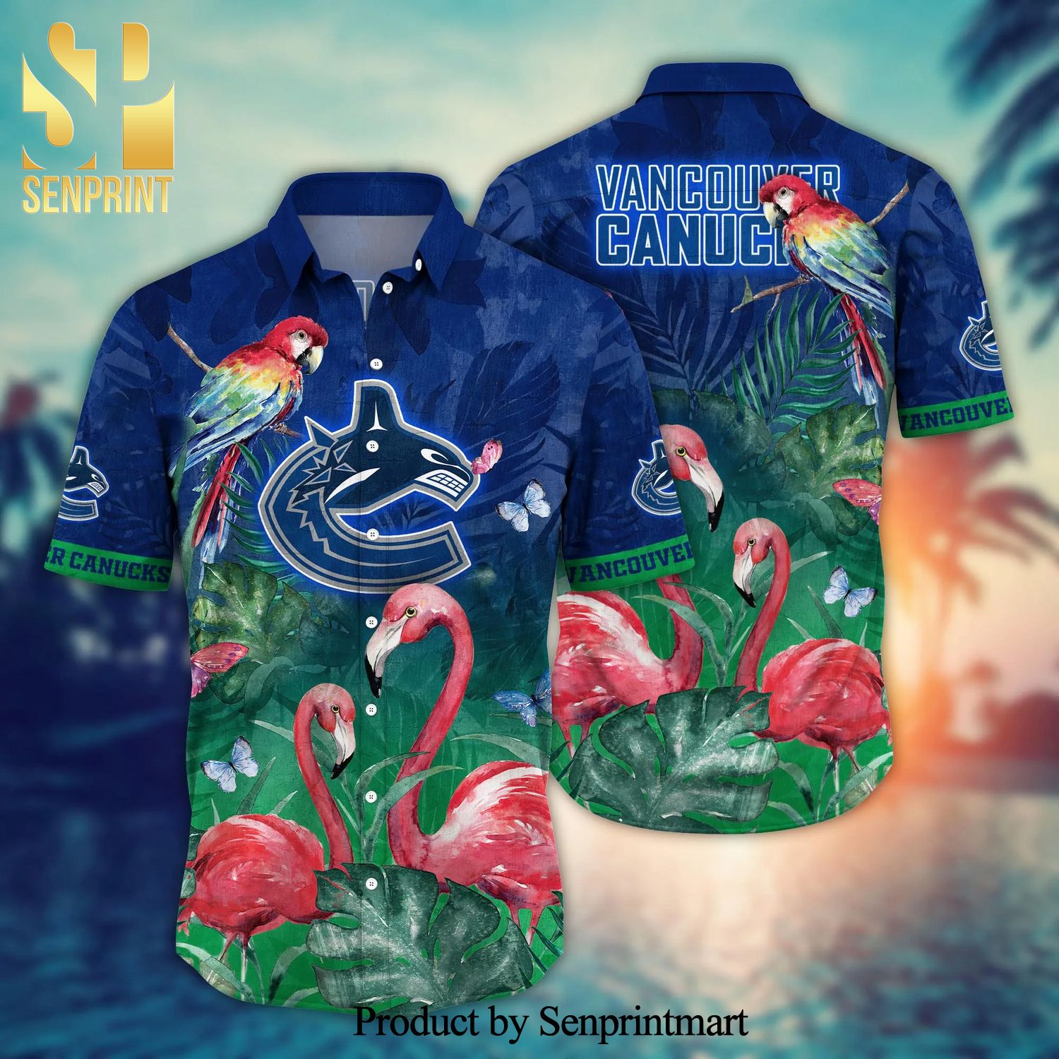 Vancouver Canucks NHL For Sports Fan 3D Printed Hawaiian Style Shirt