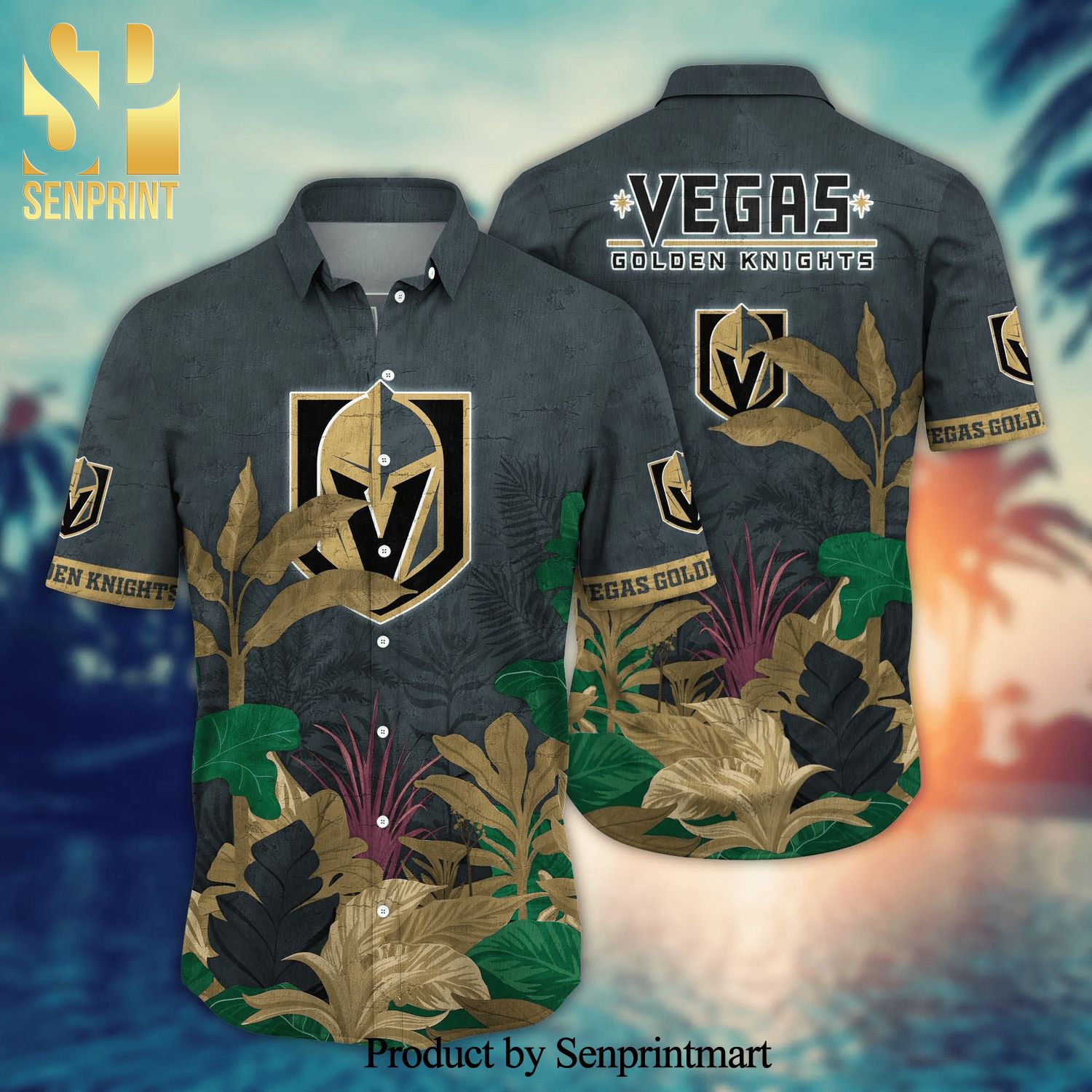Vegas Golden Knights NHL For Sports Fan All Over Printed Hawaiian Beach Shirt