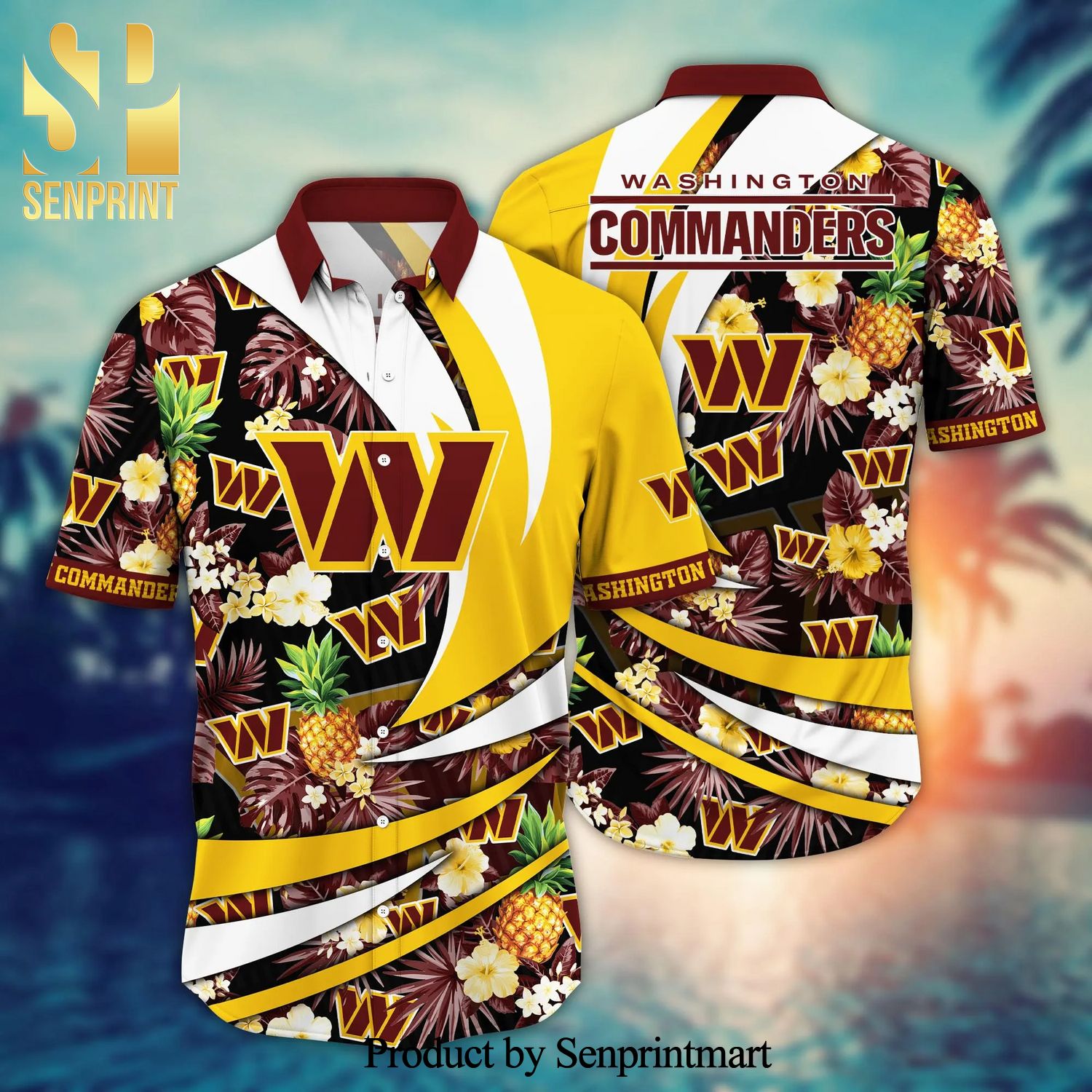 Washington Commanders NFL For Sports Fan 3D Full Printing Hawaiian Style Shirt