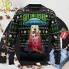 Alien Christmas Wool Knitted 3D Sweater