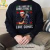 All I Want For Christmas Is Hockey Ugly Christmas Holiday Sweater