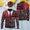 Atlanta Falcons NFL American Football Team Logo Cute Winnie The Pooh Bear Christmas Wool Knitted 3D Sweater