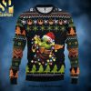 Baby Yoda Moon and Back Cute Xmas 3D Printed Ugly Christmas Sweater