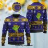 Back Cat Love Santa Moon Ugly Christmas Sweater