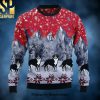 Bernese Mountain Dog Woofmas Christmas Wool Knitted 3D Sweater