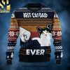 Bernese Mountain Dog Woofmas Christmas Wool Knitted 3D Sweater