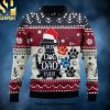 Best Cat Dad Ever Christmas Ugly Wool Knitted Sweater