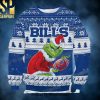 Buffalo Bills Grinch Toilet NFL Fan Gift Ugly Christmas Wool Knitted Sweater