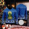 Eggo Grinch Snow Christmas Wool Knitted 3D Sweater